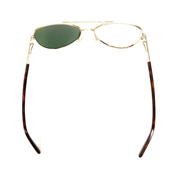 Tom Ford Womens Hunter TF103 Teardrop Aviator Sunglasses Gold Brown With Case - Picture 7 of 14